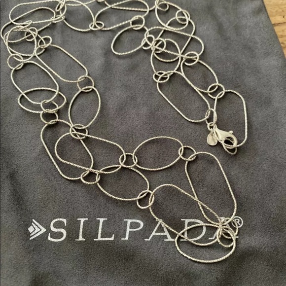 Silpada ‘LASTING IMPRESSION’ Sterling Silver Necklace 36” long N2731 - Picture 5 of 15